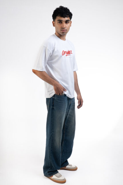 WILD BLOOD – White Relaxed Box Fit Tee