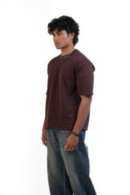 OFFWALL ESSENTIAL TEE – Dark Brown Men - Image 2