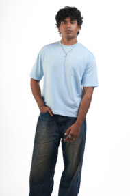 OFFWALL ESSENTIAL TEE – Ice Blue Men - Image 3