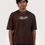 ETERNAL TSURU – Brown Relaxed Box Fit Tee