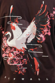 ETERNAL TSURU – Brown Relaxed Box Fit Tee - Image 5