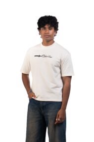 FUDOSHIN – Beige Relaxed Box Fit Tee
